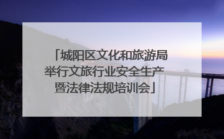 城阳区文化和旅游局举行文旅行业安全生产暨法律法规培训会