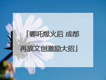 哪吒爆火后 成都再放文创激励大招