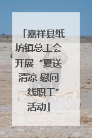 嘉祥县纸坊镇总工会开展“夏送清凉 慰问一线职工”活动