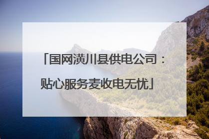 国网潢川县供电公司：贴心服务麦收电无忧