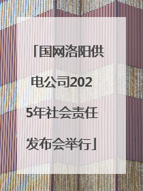 国网洛阳供电公司2025年社会责任发布会举行