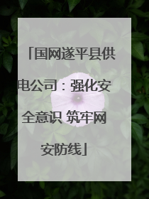 国网遂平县供电公司：强化安全意识 筑牢网安防线