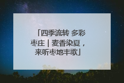 四季流转 多彩枣庄｜麦香染夏，来听枣地丰歌