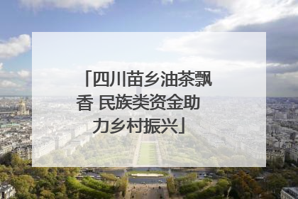 四川苗乡油茶飘香 民族类资金助力乡村振兴