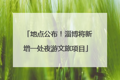 地点公布！淄博将新增一处夜游文旅项目
