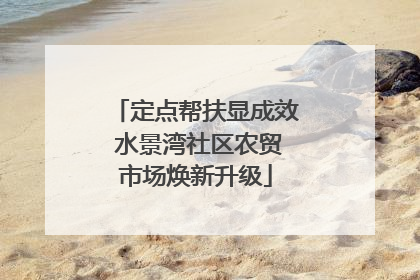 定点帮扶显成效 水景湾社区农贸市场焕新升级