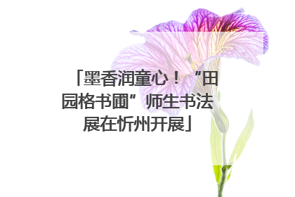 墨香润童心！“田园格书圃”师生书法展在忻州开展
