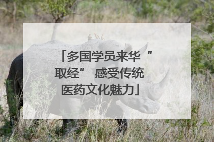 多国学员来华“取经” 感受传统医药文化魅力