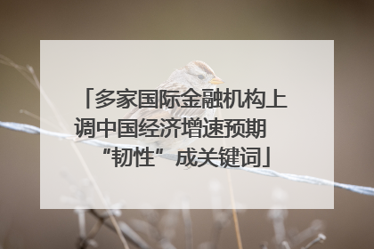 多家国际金融机构上调中国经济增速预期 “韧性”成关键词