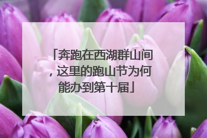 奔跑在西湖群山间，这里的跑山节为何能办到第十届
