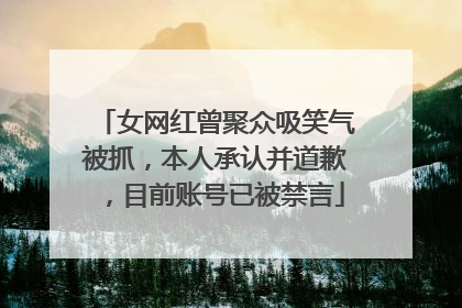 女网红曾聚众吸笑气被抓，本人承认并道歉，目前账号已被禁言