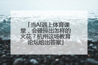 当AI遇上体育课堂，会碰撞出怎样的火花？杭州这场教育论坛给出答案
