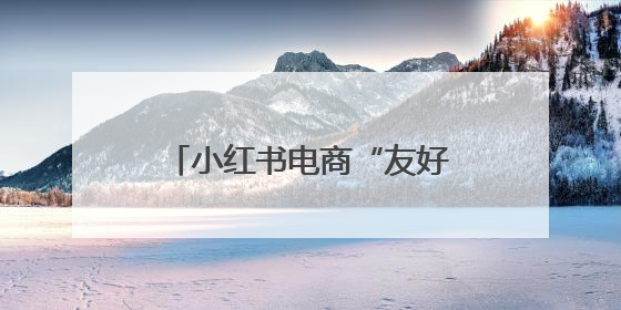 小红书电商“友好市集”上线，6月将举办“开业活动”