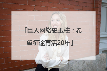 巨人网络史玉柱：希望征途再活20年