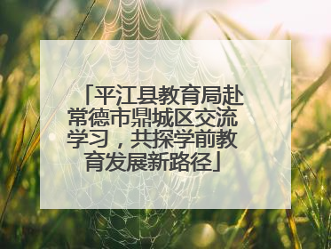 平江县教育局赴常德市鼎城区交流学习，共探学前教育发展新路径