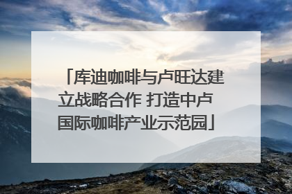 库迪咖啡与卢旺达建立战略合作 打造中卢国际咖啡产业示范园