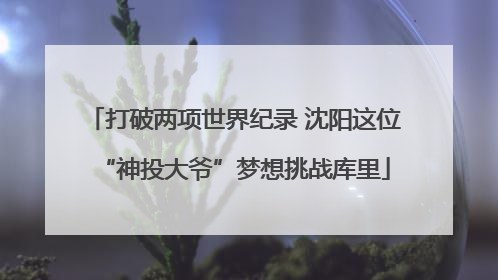 打破两项世界纪录 沈阳这位“神投大爷”梦想挑战库里