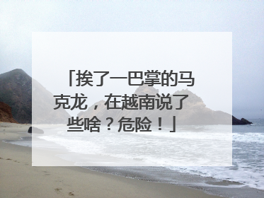 挨了一巴掌的马克龙，在越南说了些啥？危险！
