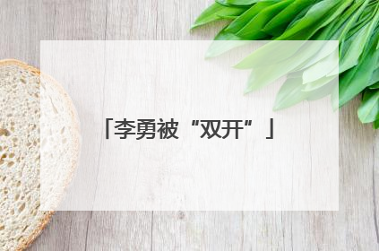 李勇被“双开”