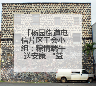 杨园街道电信片区工会小组：粽情端午送安康 “益心暖新”零距离
