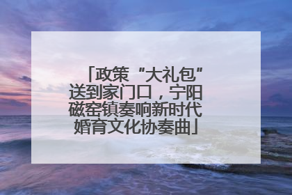政策“大礼包”送到家门口，宁阳磁窑镇奏响新时代婚育文化协奏曲