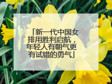 新一代中国女排用胜利启航，年轻人有朝气更有试错的勇气