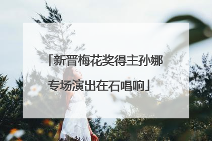 新晋梅花奖得主孙娜专场演出在石唱响