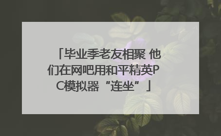 毕业季老友相聚 他们在网吧用和平精英PC模拟器“连坐”
