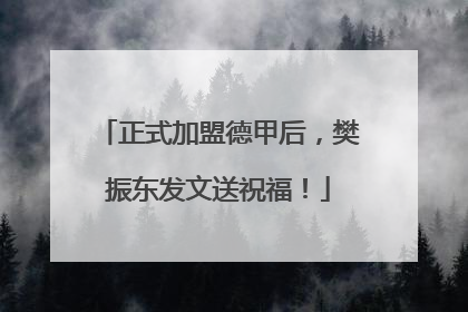正式加盟德甲后，樊振东发文送祝福！