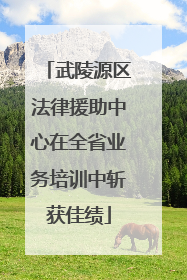 武陵源区法律援助中心在全省业务培训中斩获佳绩