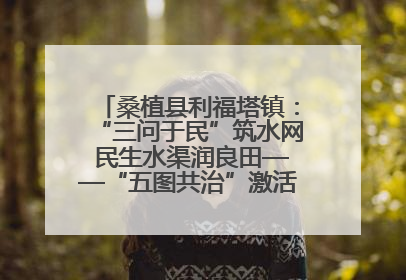 桑植县利福塔镇：“三问于民”筑水网 民生水渠润良田——“五图共治”激活基层治理新动能