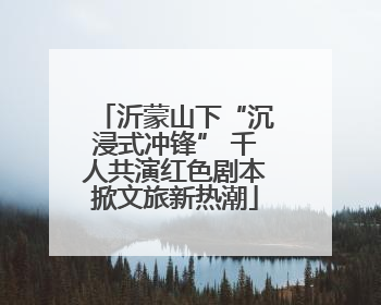 沂蒙山下“沉浸式冲锋” 千人共演红色剧本掀文旅新热潮