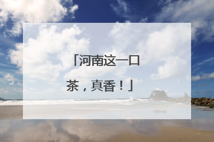 河南这一口茶,真香!