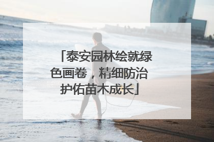 泰安园林绘就绿色画卷，精细防治护佑苗木成长