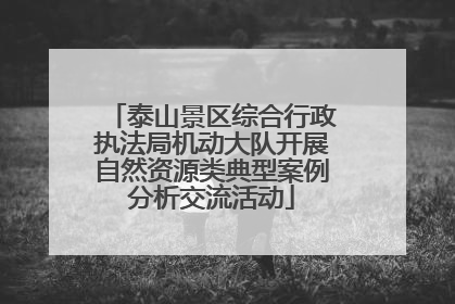 泰山景区综合行政执法局机动大队开展自然资源类典型案例分析交流活动