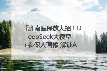 济南医保放大招！DeepSeek大模型+参保人画像 解锁AI医保管家新体验