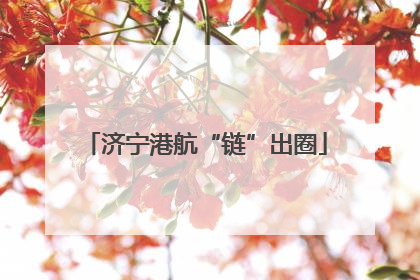 济宁港航“链”出圈