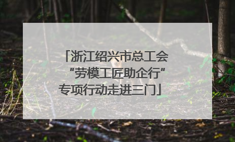 浙江绍兴市总工会“劳模工匠助企行”专项行动走进三门