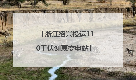 浙江绍兴投运110千伏谢慕变电站