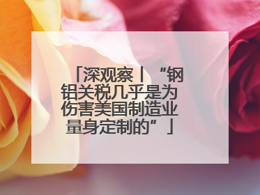 深观察丨“钢铝关税几乎是为伤害美国制造业量身定制的”