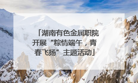 湖南有色金属职院开展“粽情端午，青春飞扬”主题活动