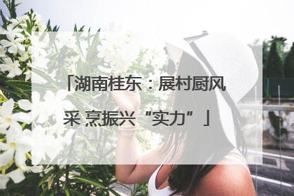 湖南桂东：展村厨风采 烹振兴“实力”