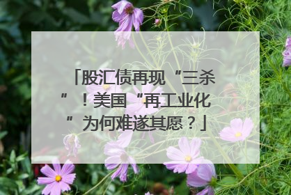股汇债再现“三杀”！美国“再工业化”为何难遂其愿？