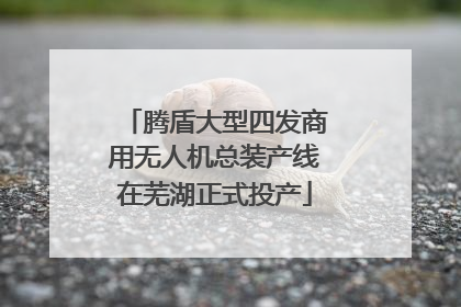 腾盾大型四发商用无人机总装产线在芜湖正式投产