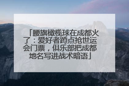 腰旗橄榄球在成都火了：爱好者蹲点抢世运会门票，俱乐部把成都地名写进战术暗语