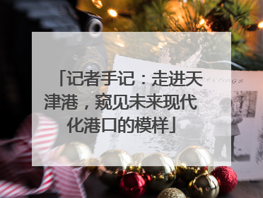 记者手记：走进天津港，窥见未来现代化港口的模样