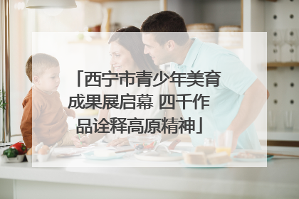 西宁市青少年美育成果展启幕 四千作品诠释高原精神
