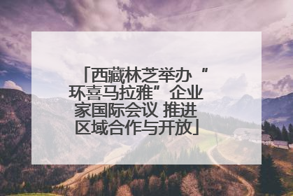 西藏林芝举办“环喜马拉雅”企业家国际会议 推进区域合作与开放