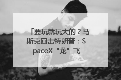 要玩就玩大的？马斯克回击特朗普：SpaceX“龙”飞船将立即退役！