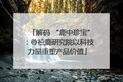 解码 “鹿中珍宝”：尊禧鹿研究院以科技力量重塑产品价值